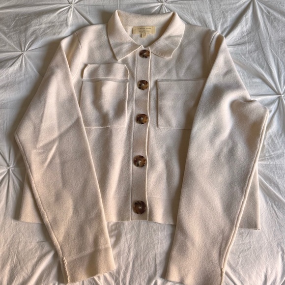 Sezane Betty Cardigan in Ecru - Picture 3 of 6